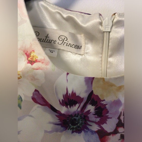 Couture princess multicolor floral dress size 10 - Picture 8 of 8